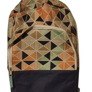 Blue and Pastel Pattern Backpack 🎒